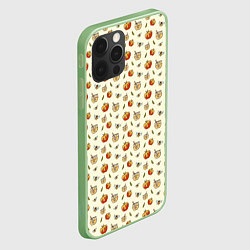 Чехол для iPhone 12 Pro Max Яблоки и мёд, цвет: 3D-салатовый — фото 2
