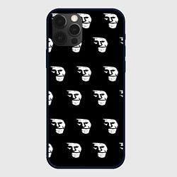 Чехол для iPhone 12 Pro Max Dark trollface, цвет: 3D-черный