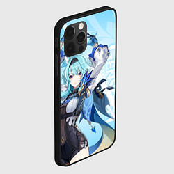 Чехол для iPhone 12 Pro Max Genshin Impact, Эола, цвет: 3D-черный — фото 2