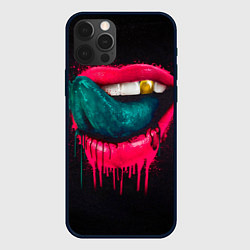 Чехол для iPhone 12 Pro Max Ядовитый поцелуй, цвет: 3D-черный