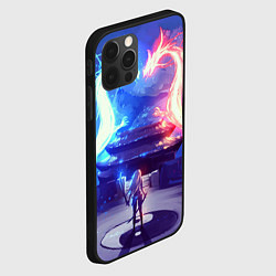 Чехол для iPhone 12 Pro Max БИТВА ДРАКОНОВ, цвет: 3D-черный — фото 2