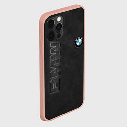 Чехол для iPhone 12 Pro Max BMW LOGO AND INSCRIPTION, цвет: 3D-светло-розовый — фото 2