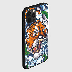 Чехол для iPhone 12 Pro Max Тигр, цвет: 3D-черный — фото 2
