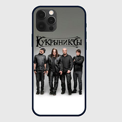 Чехол для iPhone 12 Pro Max Кукрыниксы рок группа, цвет: 3D-черный