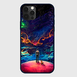 Чехол для iPhone 12 Pro Max Глубокий космос, цвет: 3D-черный