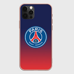 Чехол для iPhone 12 Pro Max PSG ПСЖ PARIS SAINT GERMAIN, цвет: 3D-светло-розовый