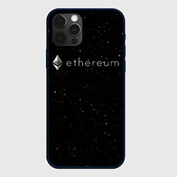 Чехол для iPhone 12 Pro Max Ethereum, цвет: 3D-черный