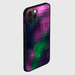 Чехол для iPhone 12 Pro Max Разноцветный геометрический уз, цвет: 3D-черный — фото 2