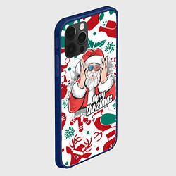 Чехол для iPhone 12 Pro Max Merry Christmas3D, цвет: 3D-тёмно-синий — фото 2