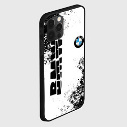 Чехол для iPhone 12 Pro Max BMW БМВ РАЗРЕЗАННОЕ ЛОГО, цвет: 3D-черный — фото 2