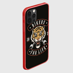 Чехол для iPhone 12 Pro Max Bikers for life, цвет: 3D-красный — фото 2