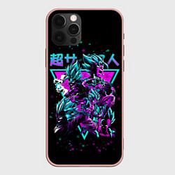 Чехол для iPhone 12 Pro Max Супер Сайян, Драконий жемчуг, цвет: 3D-светло-розовый