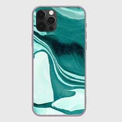 Чехол для iPhone 12 Pro Max Красочный развод, цвет: 3D-серый
