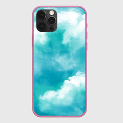 Чехол для iPhone 12 Pro Max Голубое Небо Blue Sky Z, цвет: 3D-малиновый