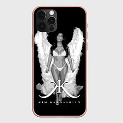 Чехол для iPhone 12 Pro Max Ким Кардашьян, цвет: 3D-светло-розовый
