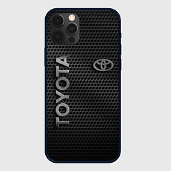 Чехол для iPhone 12 Pro Max TOYOTA STEEL HONEYCOMBS, цвет: 3D-черный