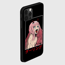 Чехол для iPhone 12 Pro Max Зеро ту ahegao франкс, цвет: 3D-черный — фото 2