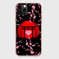 Чехол для iPhone 12 Pro Max Сакура Япония Japan Z, цвет: 3D-светло-розовый