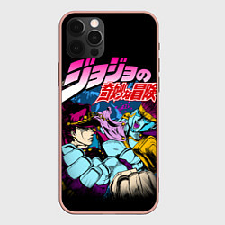 Чехол для iPhone 12 Pro Max Джотаро Star Platinum, JoJos Bizarre Adventure, цвет: 3D-светло-розовый