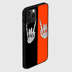 Чехол для iPhone 12 Pro Max Ладошки скелета, цвет: 3D-черный — фото 2