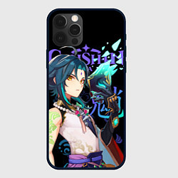 Чехол для iPhone 12 Pro Max Сяо Genshin Impact, цвет: 3D-черный