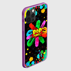 Чехол для iPhone 12 Pro Max Pop Tubes, поп трубка pop it, цвет: 3D-сиреневый — фото 2