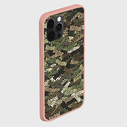 Чехол для iPhone 12 Pro Max Именной камуфляж Колян, цвет: 3D-светло-розовый — фото 2