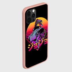 Чехол для iPhone 12 Pro Max Ретровейв Джотаро, цвет: 3D-светло-розовый — фото 2