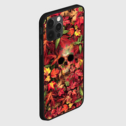 Чехол для iPhone 12 Pro Max Осенний череп, цвет: 3D-черный — фото 2