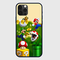 Чехол iPhone 12 Pro Max Mario Coins