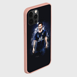 Чехол для iPhone 12 Pro Max Lionel Messi Paris Saint-Germain, цвет: 3D-светло-розовый — фото 2