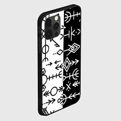 Чехол для iPhone 12 Pro Max ДРЕВНИЕ СЛАВЯНСКИЕ РУНЫ, цвет: 3D-черный — фото 2
