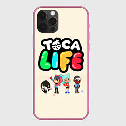 Чехол для iPhone 12 Pro Max Toca Life: Persons, цвет: 3D-малиновый