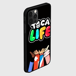 Чехол для iPhone 12 Pro Max Toca Life: Friends, цвет: 3D-черный — фото 2