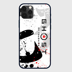 Чехол iPhone 12 Pro Max GHOST OF TSUSHIMA ПРИЗРАК ЦУСИМЫ БЕЛЫЙ