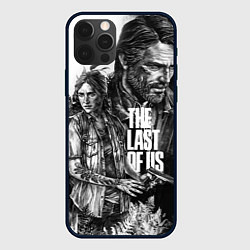 Чехол iPhone 12 Pro Max THE LAST OF US ЧЁРНО БЕЛЫЙ