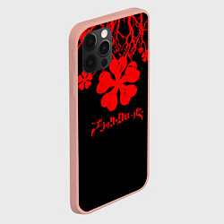 Чехол для iPhone 12 Pro Max Дерево с Чёрный клевером, цвет: 3D-светло-розовый — фото 2