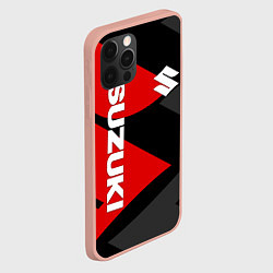 Чехол для iPhone 12 Pro Max SUZUKI СУЗУКИ RED LOGO, цвет: 3D-светло-розовый — фото 2