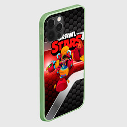 Чехол для iPhone 12 Pro Max Meg Brawl Stars game, цвет: 3D-салатовый — фото 2