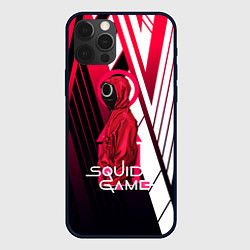 Чехол для iPhone 12 Pro Max Squid game, цвет: 3D-черный