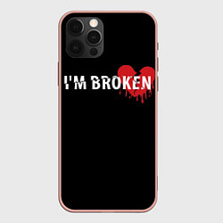 Чехол iPhone 12 Pro Max Im broken с разбитым сердцем