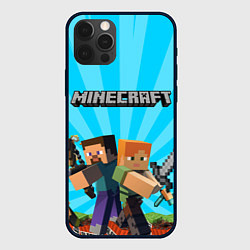 Чехол iPhone 12 Pro Max МАЙНКРАФТ ГЕРОИ ИГРЫ MINECRAFT