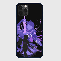 Чехол для iPhone 12 Pro Max Genshin Impact Raiden, цвет: 3D-черный