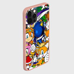 Чехол для iPhone 12 Pro Max КИБЕР СОНИК CYBER SONIC ROBOT, цвет: 3D-светло-розовый — фото 2