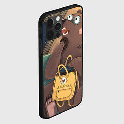 Чехол для iPhone 12 Pro Max Мечтающий медведь, цвет: 3D-черный — фото 2