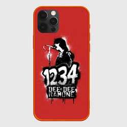 Чехол для iPhone 12 Pro Max Dee Dee Ramone, цвет: 3D-красный