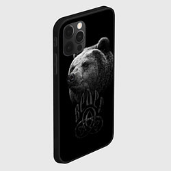 Чехол для iPhone 12 Pro Max ВЕЛЕС, Медведь, цвет: 3D-черный — фото 2