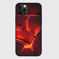 Чехол для iPhone 12 Pro Max ПЛИТЫ НА НЕОНЕ, цвет: 3D-черный