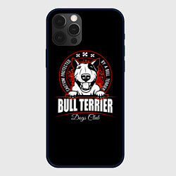 Чехол для iPhone 12 Pro Max Бультерьер Bull Terrier, цвет: 3D-черный