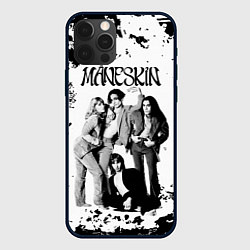 Чехол для iPhone 12 Pro Max Maneskin Монэскин, рок - группа, цвет: 3D-черный